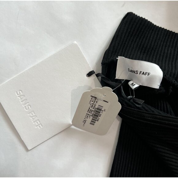 SANS FAFF Tina Turtleneck Enviro Rib Catsuit in Black - Picture 5 of 5